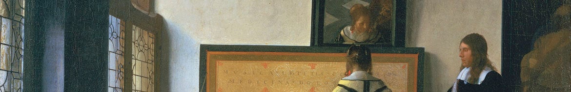 Detail from Vermeer's Music Lesson